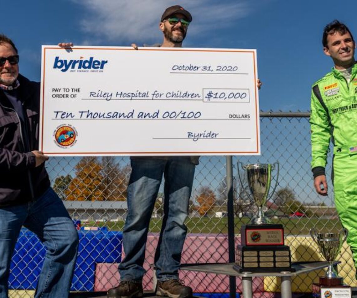 Race For Riley Byrider Check Presentation