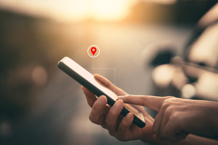 using a smartphone