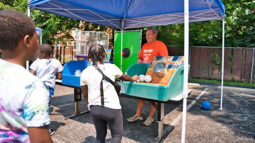 Byrider volunteers in a charity event