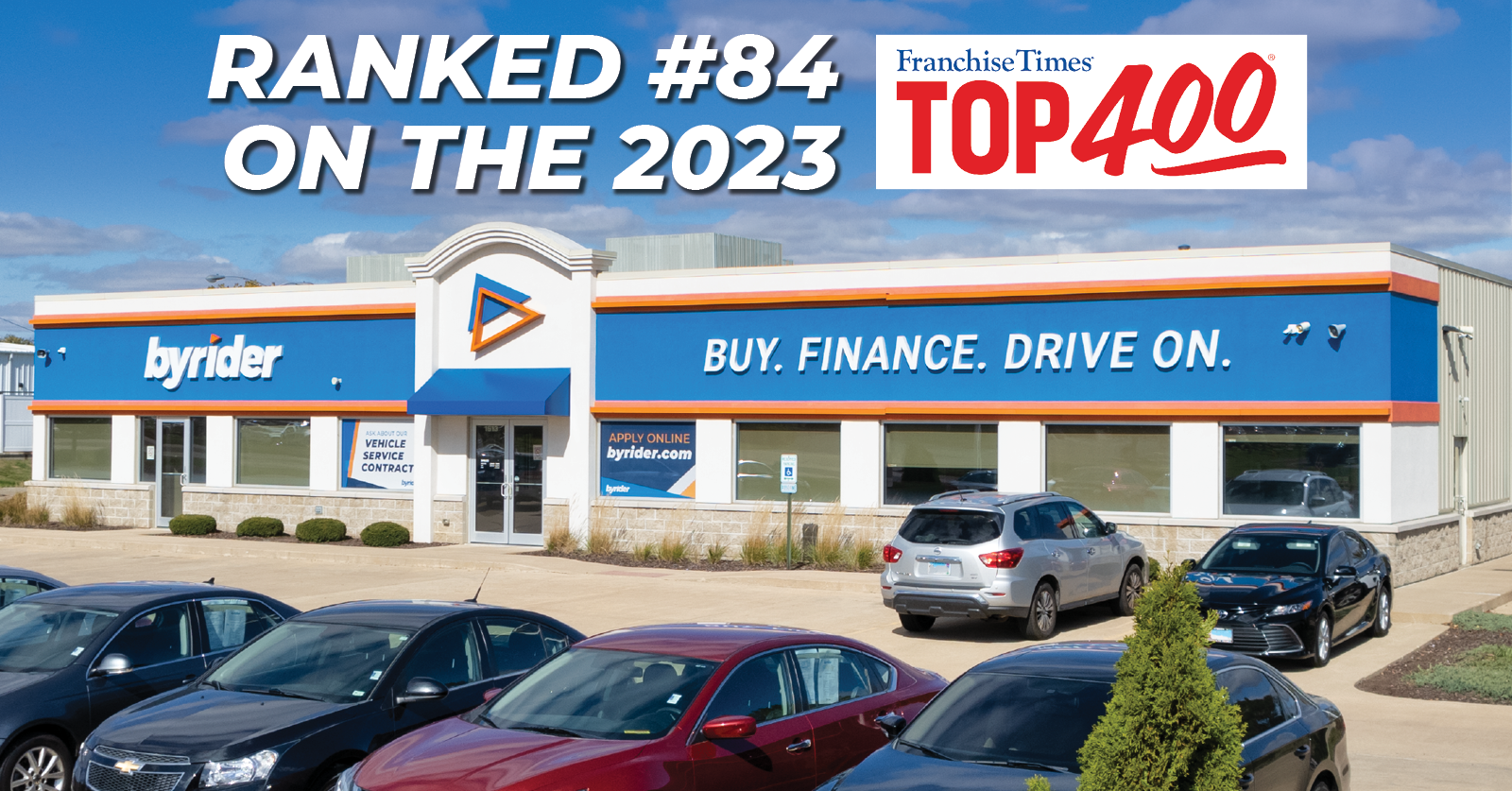 BYRIDER NAMED A TOP FRANCHISE OPPORTUNITY