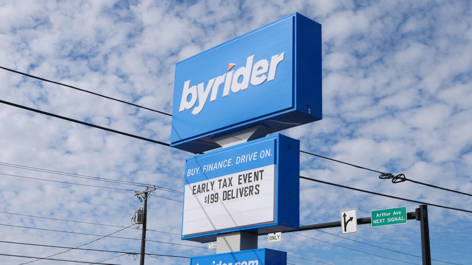 Byrider Dealership sign