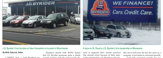 A news feature about a Byrider dealership